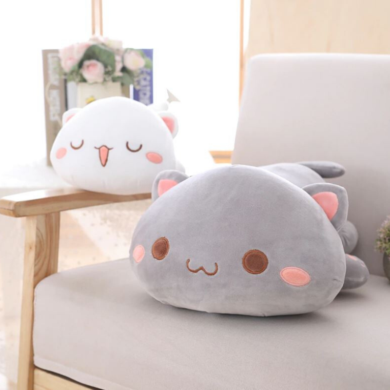 UwU and OwO Kitty Cat Plush Pillow uwuKitty