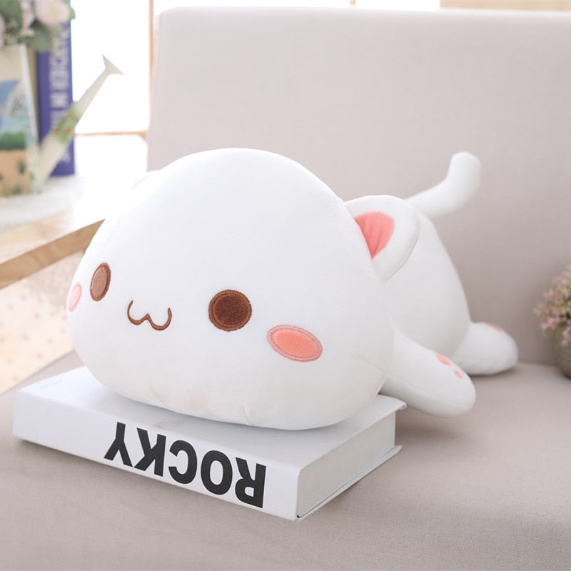 owo kitty cat plush pillow